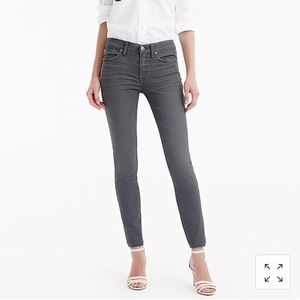 J.Crew 8" toothpick jean in grey